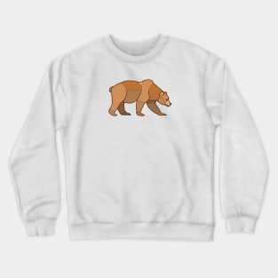 Shapely Brown Bear Crewneck Sweatshirt